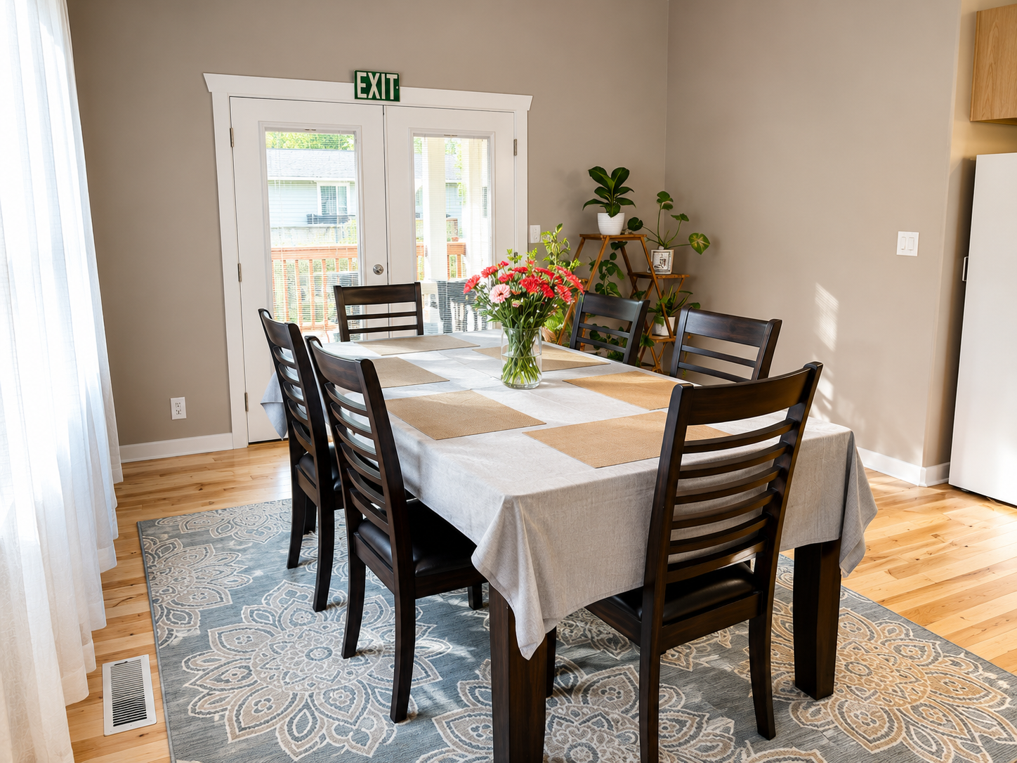Comfortable window lounge for quiet moments at Lake Meridian Adult Family Home in Kent Washington.